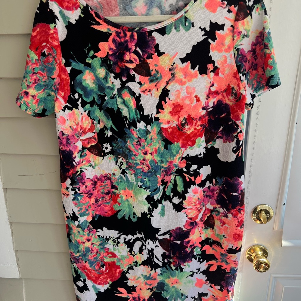 Pink blush Maternity Floral Short Sleeve Dress
